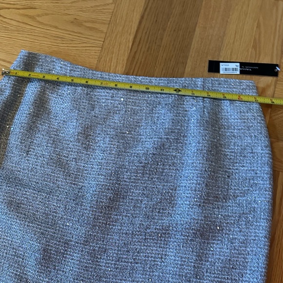 Tahari Gray and Silver Tweed Skirt Set - Picture 11 of 12